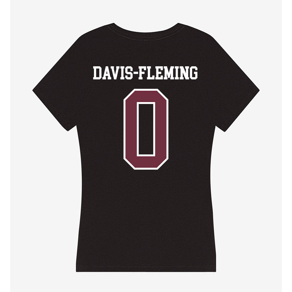 Mississippi State - NCAA Men's Basketball : Jamarion Davis-Fleming - Women's V-Neck T-Shirt-1