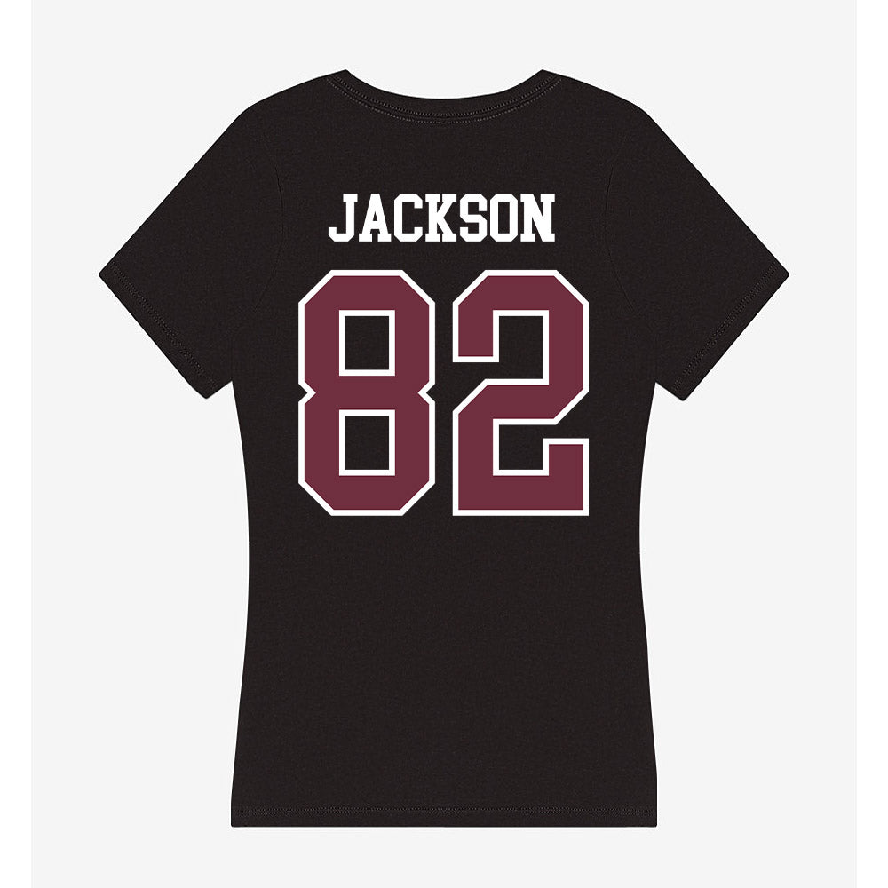 Mississippi State - NCAA Football : Davian Jackson - Women's V-Neck T-Shirt-1