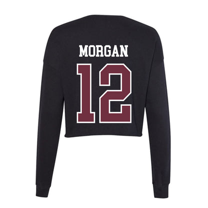 Mississippi State - NCAA Football : Asher Morgan - Women's Cropped Crew Fleece-1