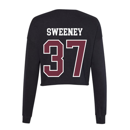 Mississippi State - NCAA Baseball : Brendan Sweeney - Women's Cropped Crew Fleece-1