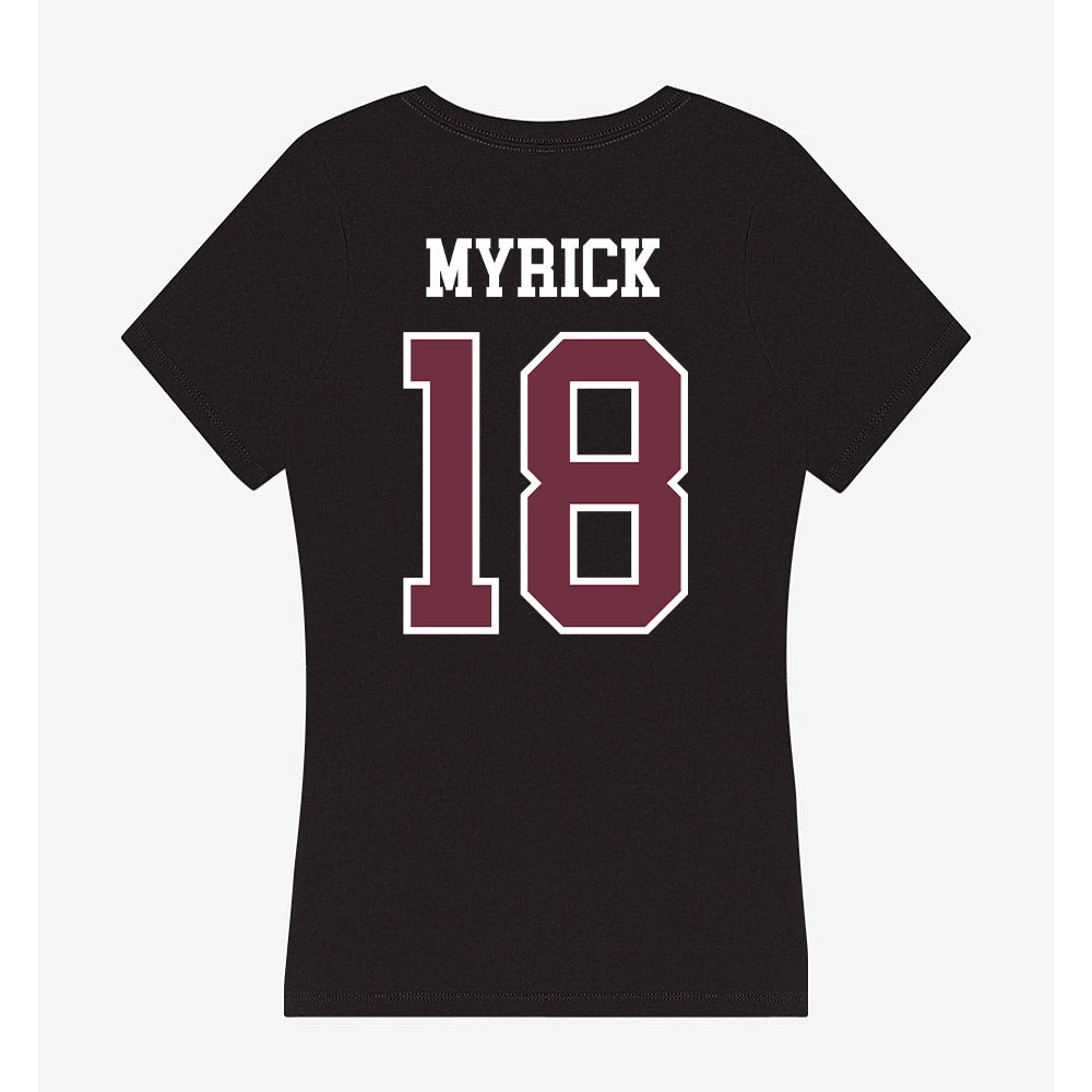 Mississippi State - NCAA Women's Volleyball : Lauren Myrick - Women's V-Neck T-Shirt-1