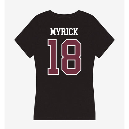 Mississippi State - NCAA Women's Volleyball : Lauren Myrick - Women's V-Neck T-Shirt-1