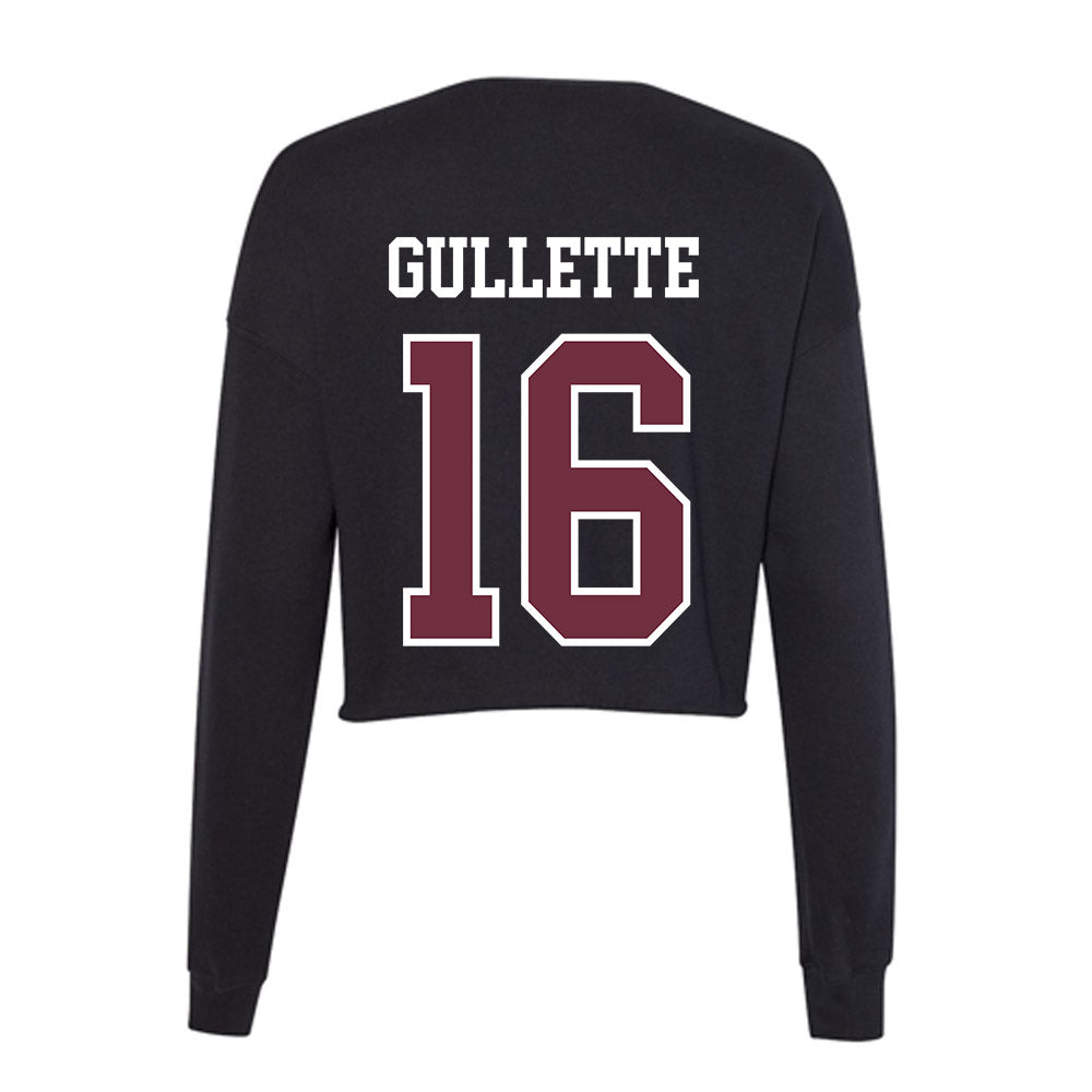 Mississippi State - NCAA Football : Derion Gullette - Women's Cropped Crew Fleece-1