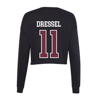 Mississippi State - NCAA Women's Volleyball : Kenna Dressel - Women's Cropped Crew Fleece-1