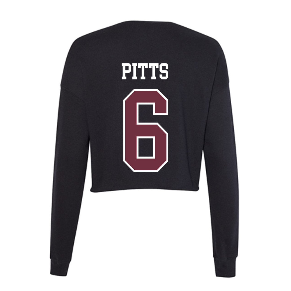 Mississippi State - NCAA Women's Soccer : Ellie Pitts - Women's Cropped Crew Fleece-1