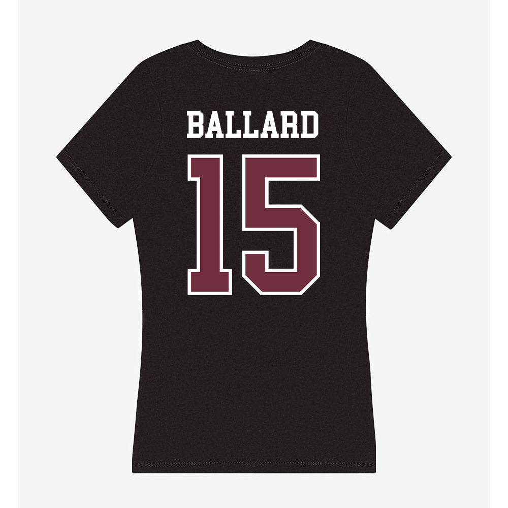 Mississippi State - NCAA Men's Basketball : Quincy Ballard - Women's V-Neck T-Shirt-1