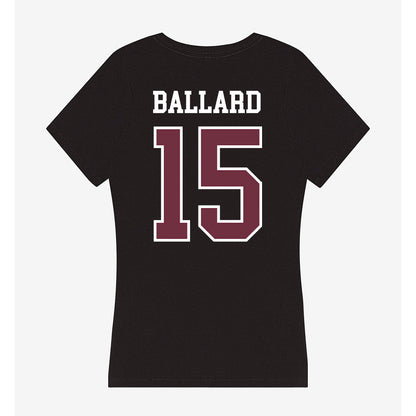 Mississippi State - NCAA Men's Basketball : Quincy Ballard - Women's V-Neck T-Shirt-1