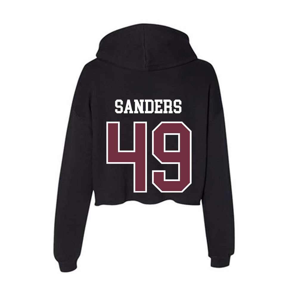 Mississippi State - NCAA Baseball : Gatlin Sanders - Women's Crop Fleece Hoodie-1