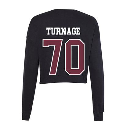 Mississippi State - NCAA Football : Breyden Turnage - Women's Cropped Crew Fleece-1