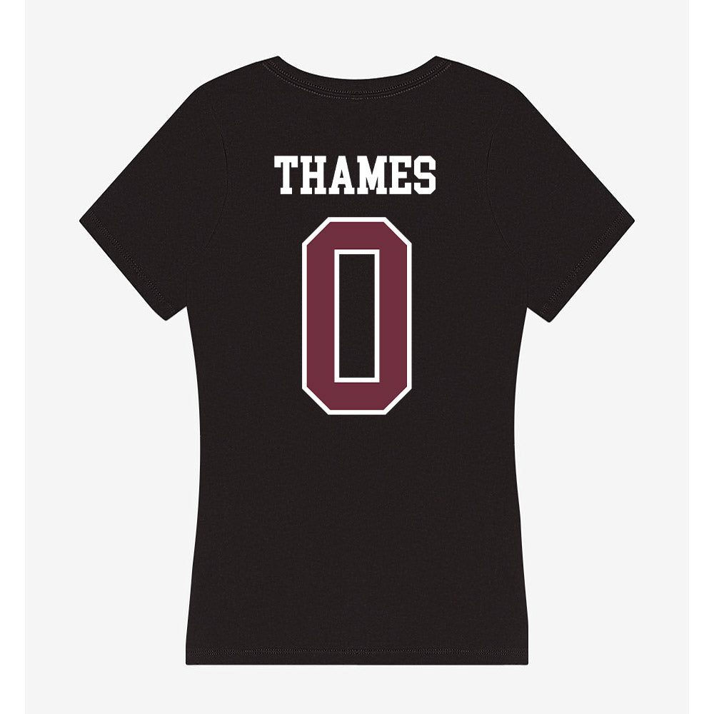 Mississippi State - NCAA Women's Soccer : Taylor Thames - Women's V-Neck T-Shirt-1