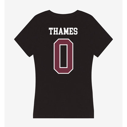 Mississippi State - NCAA Women's Soccer : Taylor Thames - Women's V-Neck T-Shirt-1
