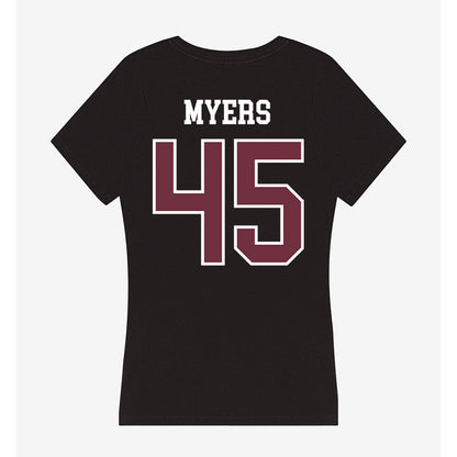 Mississippi State - NCAA Football : Ethan Myers - Women's V-Neck T-Shirt-1