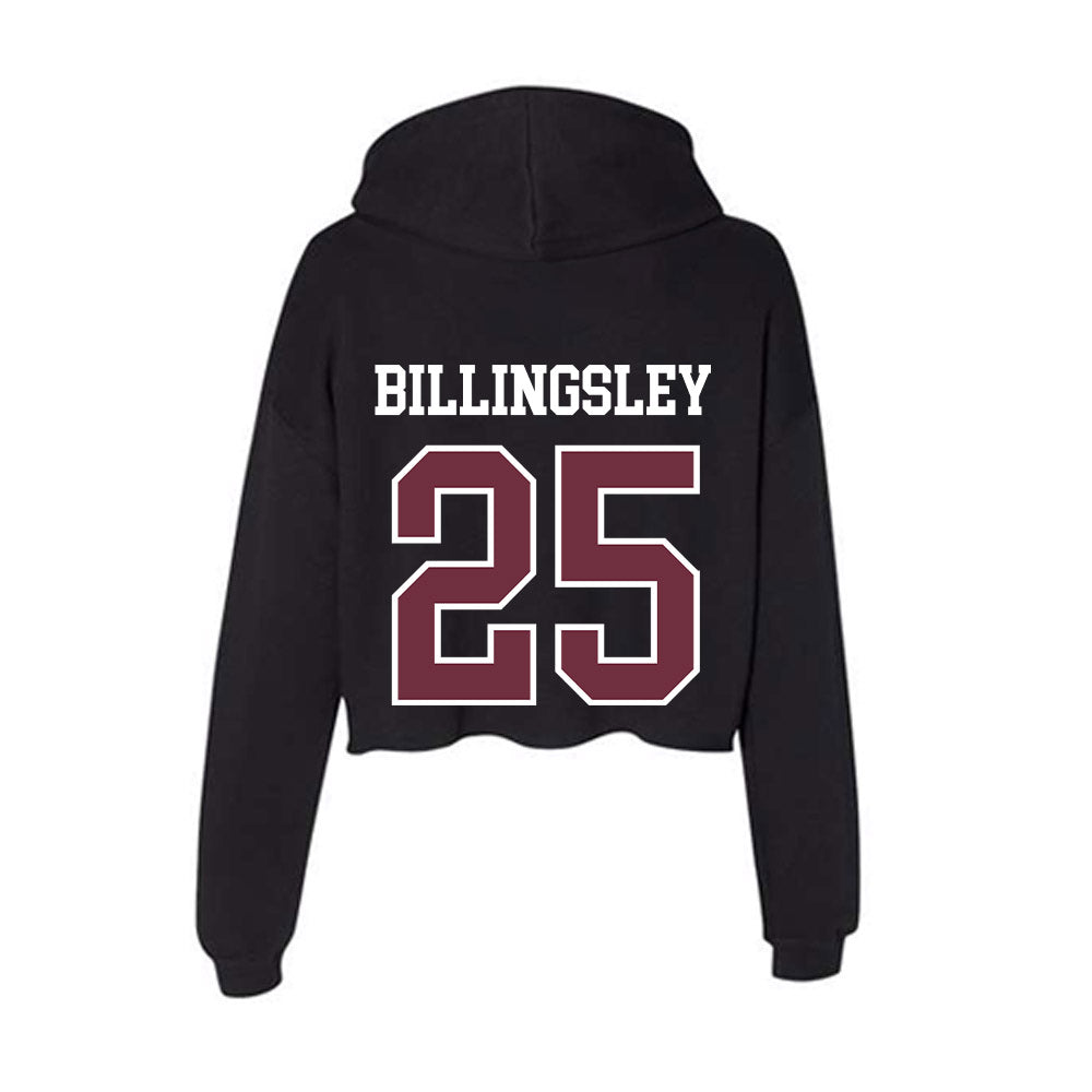 Mississippi State - NCAA Baseball : Chris Billingsley - Women's Crop Fleece Hoodie-1