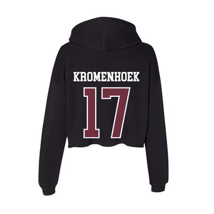 Mississippi State - NCAA Football : Luke Kromenhoek - Women's Crop Fleece Hoodie-1