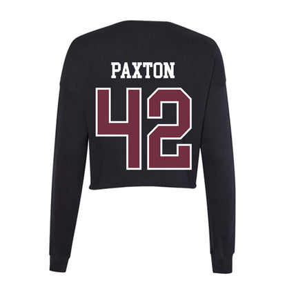 Mississippi State - NCAA Football : Sam Paxton - Women's Cropped Crew Fleece-1