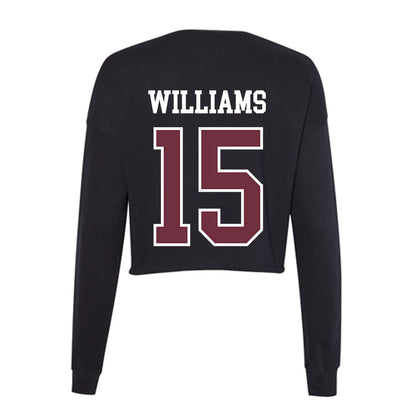 Mississippi State - NCAA Football : Jayven Williams - Women's Cropped Crew Fleece-1
