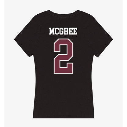 Mississippi State - NCAA Men's Basketball : Jaborri Mcghee - Women's V-Neck T-Shirt-1