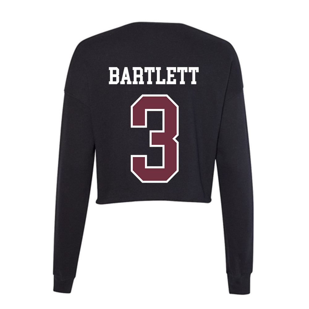Mississippi State - NCAA Men's Basketball : Tee Bartlett - Women's Cropped Crew Fleece-1