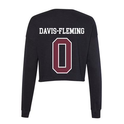 Mississippi State - NCAA Men's Basketball : Jamarion Davis-Fleming - Women's Cropped Crew Fleece-1
