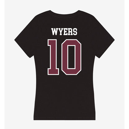 Mississippi State - NCAA Baseball : Drew Wyers - Women's V-Neck T-Shirt-1