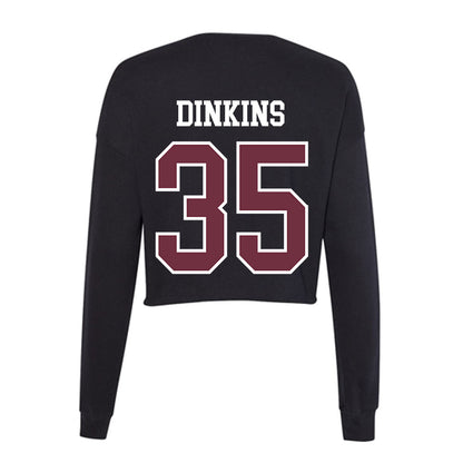 Mississippi State - NCAA Football : Kalvin Dinkins - Women's Cropped Crew Fleece-1