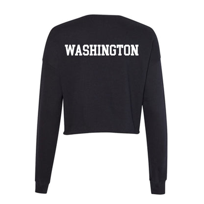 Mississippi State - NCAA Men's Track & Field : Marquise Washington - Women's Cropped Crew Fleece-1