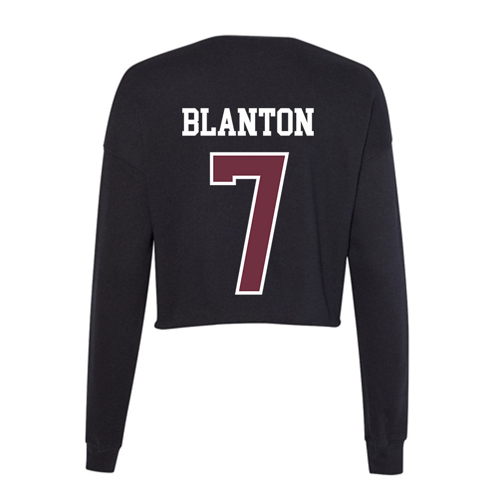 Mississippi State - NCAA Football : Stone Blanton - Women's Cropped Crew Fleece-1