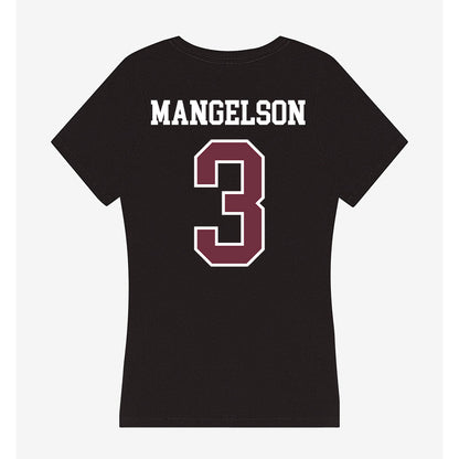 Mississippi State - NCAA Women's Volleyball : Lindsey Mangelson - Women's V-Neck T-Shirt-1
