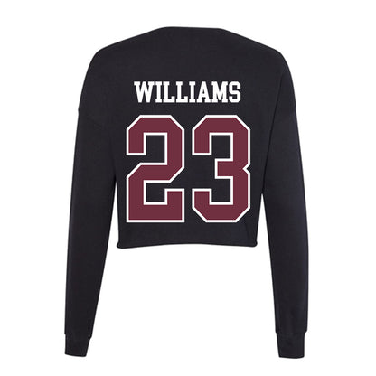 Mississippi State - NCAA Football : Trevion Williams - Women's Cropped Crew Fleece-1
