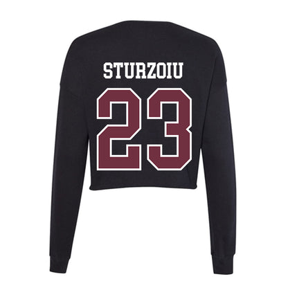 Mississippi State - NCAA Women's Volleyball : Ashley Sturzoiu - Women's Cropped Crew Fleece-1