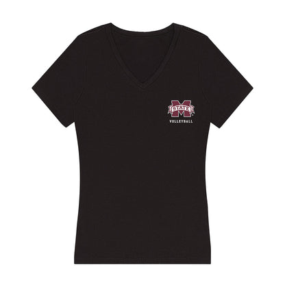 Mississippi State - NCAA Women's Volleyball : Cayley Hanson - Women's V-Neck T-Shirt-0