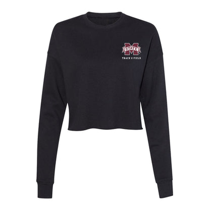Mississippi State - NCAA Men's Track & Field : Roury McCloyen - Women's Cropped Crew Fleece-0