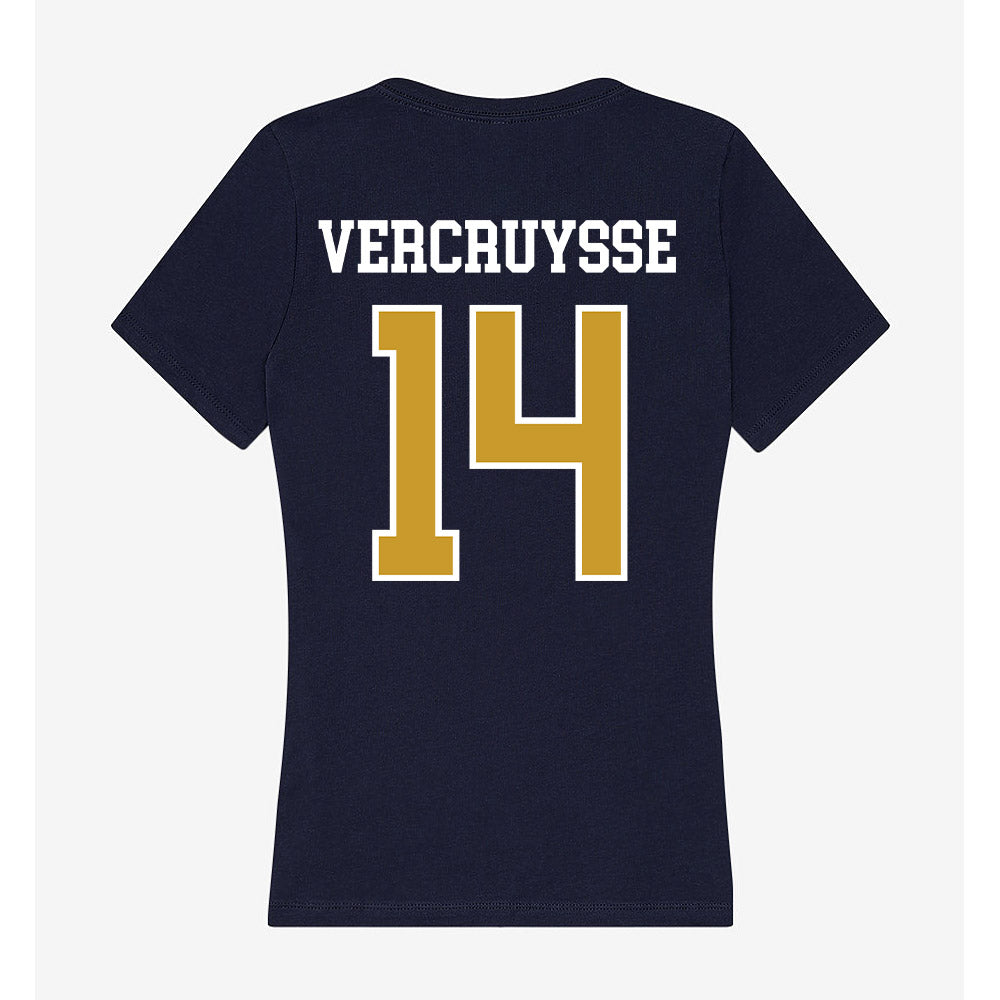 Notre Dame - NCAA Baseball : Charlie Vercruysse - Women's V-Neck T-Shirt-1