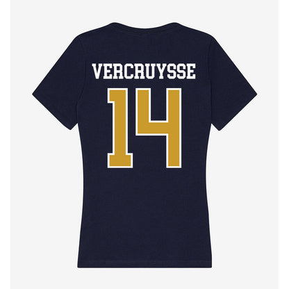 Notre Dame - NCAA Baseball : Charlie Vercruysse - Women's V-Neck T-Shirt-1