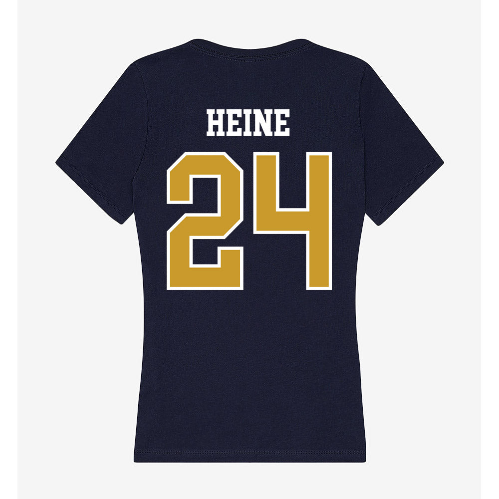 Notre Dame - NCAA Baseball : Dylan Heine - Women's V-Neck T-Shirt-1