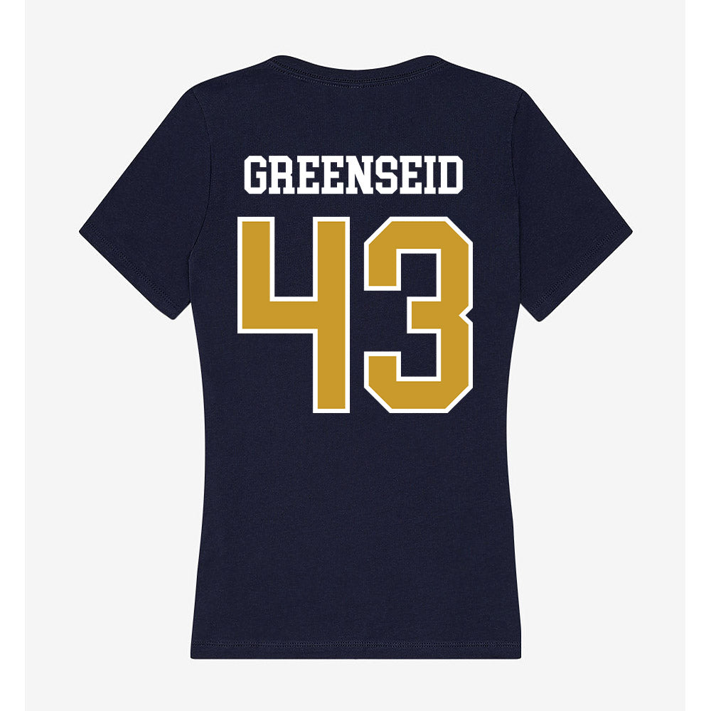 Notre Dame - NCAA Baseball : Noah Greenseid - Women's V-Neck T-Shirt-1