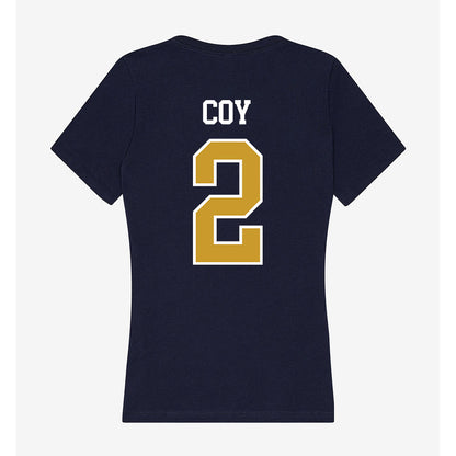 Notre Dame - NCAA Baseball : Noah Coy - Women's V-Neck T-Shirt-1