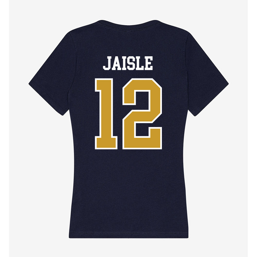 Notre Dame - NCAA Baseball : Will Jaisle - Women's V-Neck T-Shirt-1