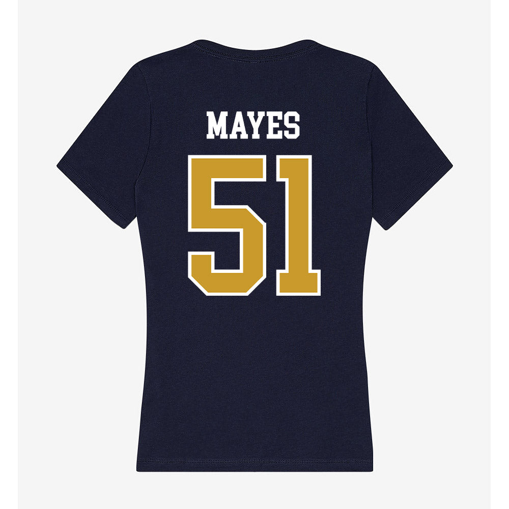 Notre Dame - NCAA Baseball : Justin Mayes - Women's V-Neck T-Shirt-1