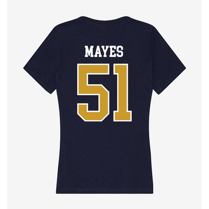Notre Dame - NCAA Baseball : Justin Mayes - Women's V-Neck T-Shirt-1