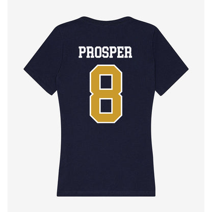 Notre Dame - NCAA Women's Basketball : Cassandre Prosper - Women's V-Neck T-Shirt-1