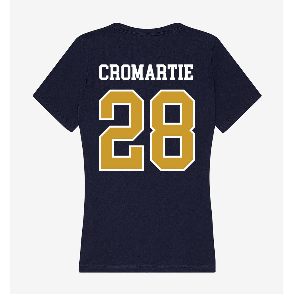 Notre Dame - NCAA Baseball : RJ Cromartie - Women's V-Neck T-Shirt-1