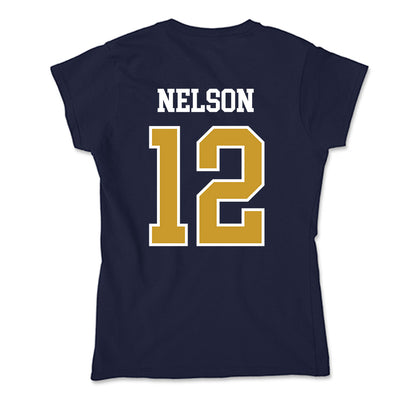 Notre Dame - NCAA Men's Ice Hockey : Henry Nelson - Soft Style Women’s T-Shirt-1