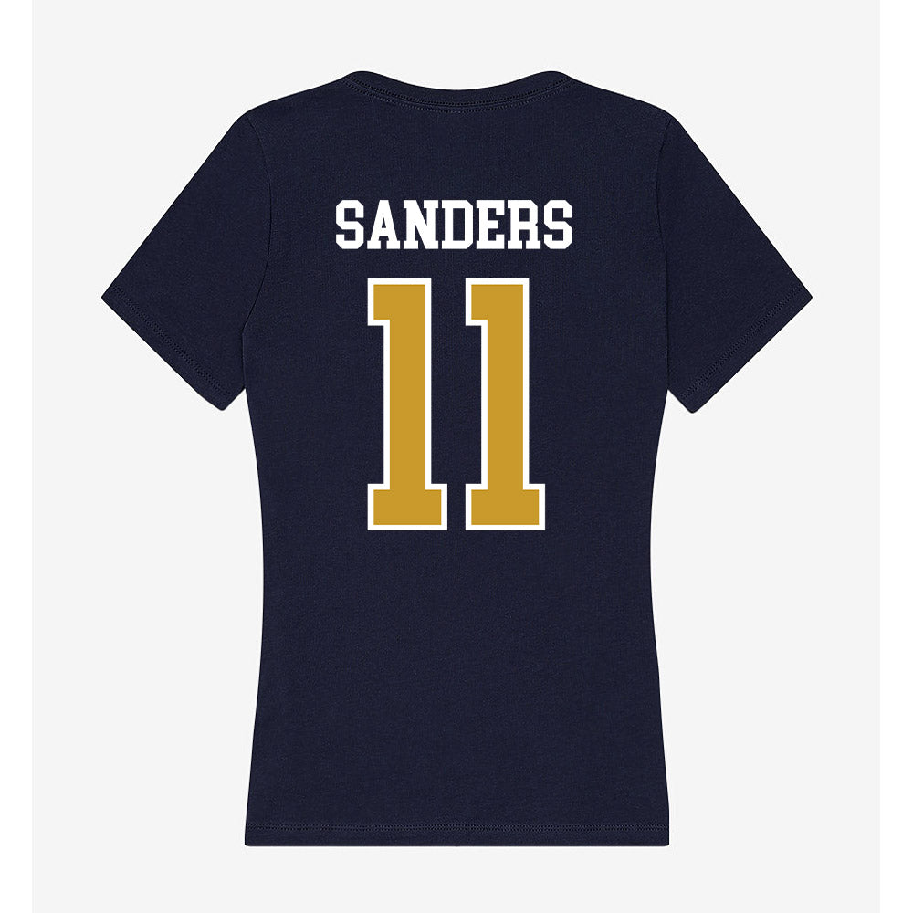 Notre Dame - NCAA Women's Lacrosse : Marleigh Sanders - Women's V-Neck T-Shirt-1