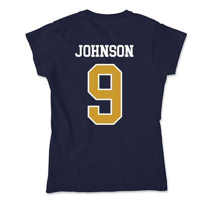 Notre Dame - NCAA Football : Brauntae Johnson - Soft Style Women’s T-Shirt-1