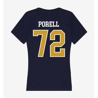 Notre Dame - NCAA Men's Lacrosse : Thomas Porell - Women's V-Neck T-Shirt-1