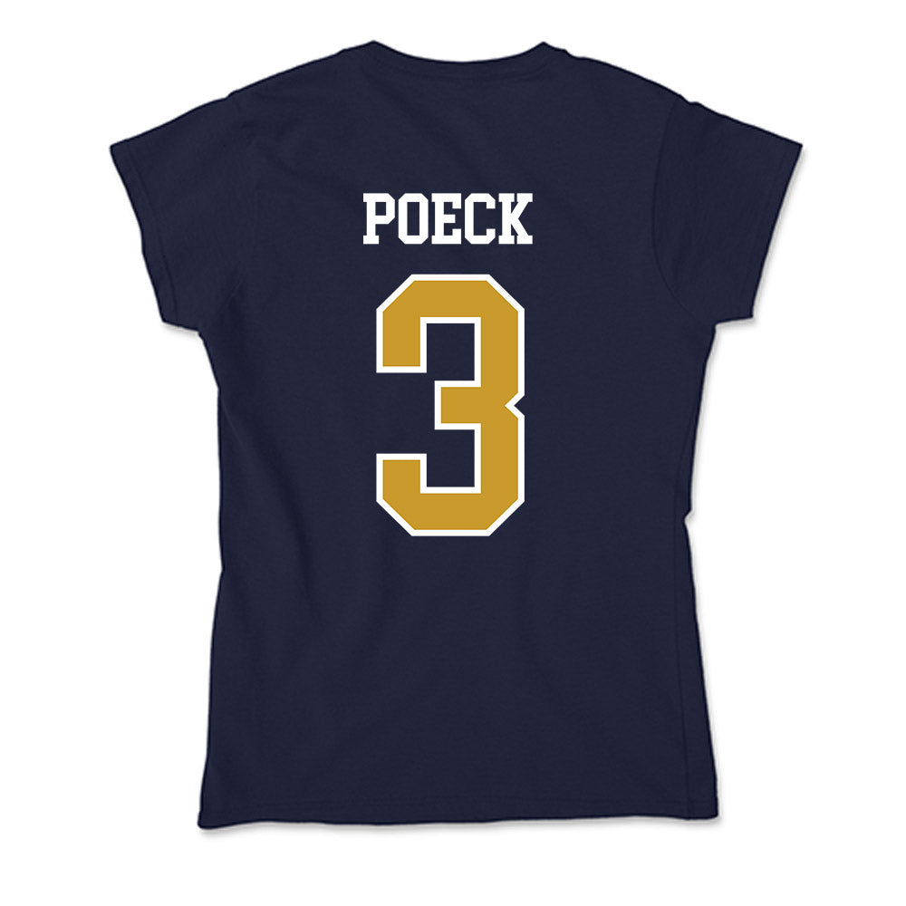 Notre Dame - NCAA Softball : Sydny Poeck - Soft Style Women’s T-Shirt-1
