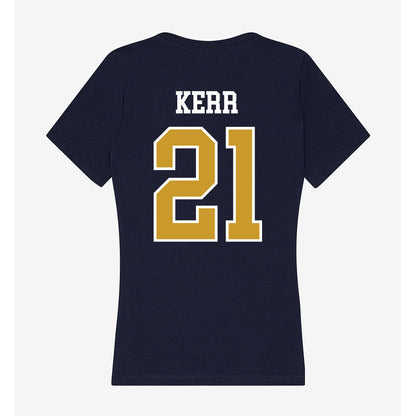 Notre Dame - NCAA Men's Ice Hockey : Jaedon Kerr - Women's V-Neck T-Shirt-1