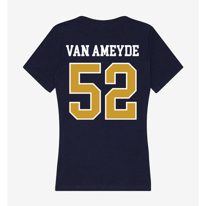 Notre Dame - NCAA Baseball : Chase Van Ameyde - Women's V-Neck T-Shirt-1