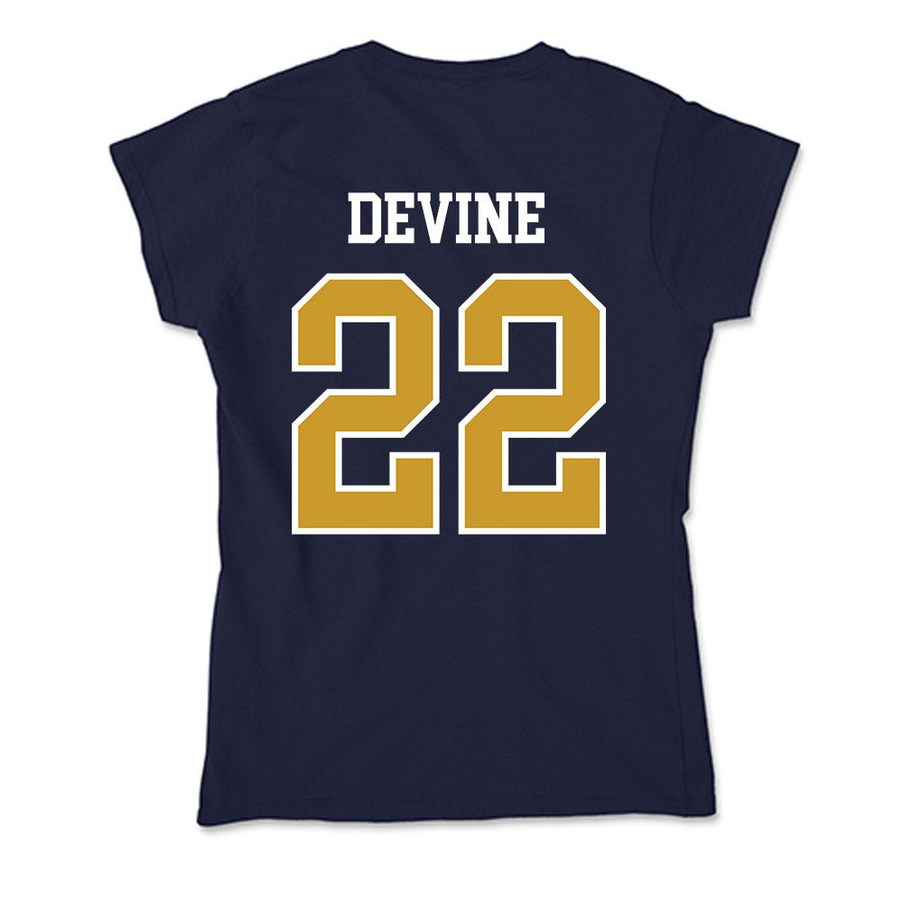 Notre Dame - NCAA Men's Basketball : Luke Devine - Soft Style Women’s T-Shirt-1